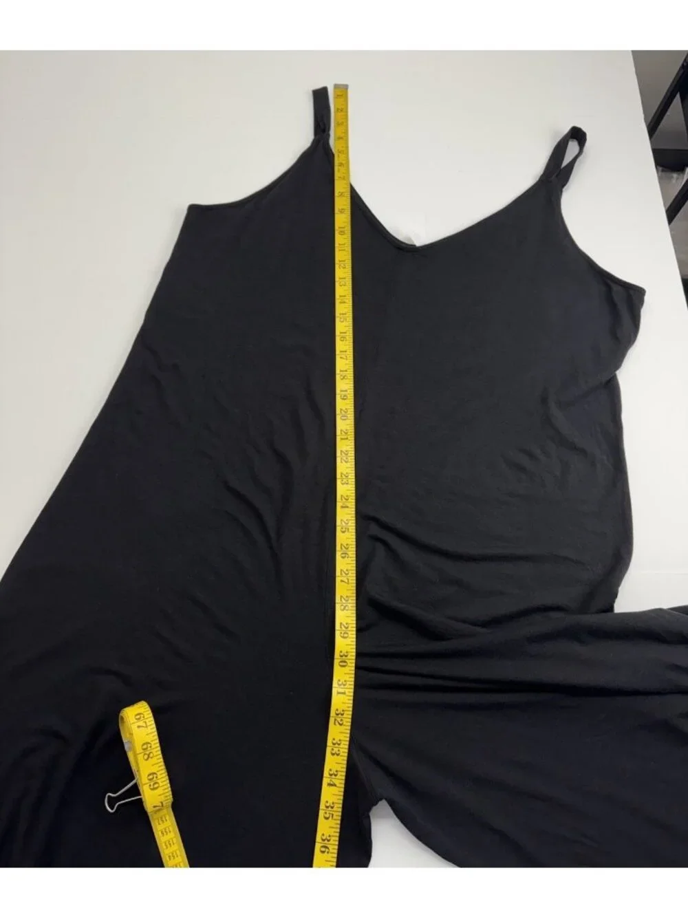 Athleta Nightime Bliss Sleep Romper Black Wide Leg Jumpsuit Loungewear Womens 1X
